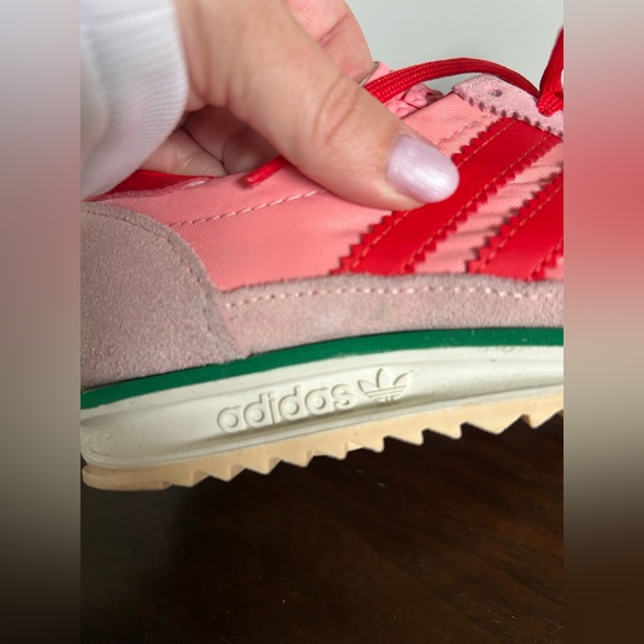 adidas Pink and Red Women's SL72 OG Sneakers - Picture 8 of 9